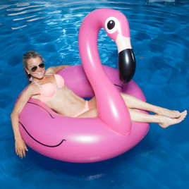 Flamingo- eller andeformet badering