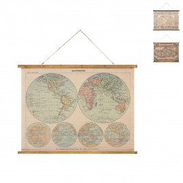 Antik verdenskort-plakat